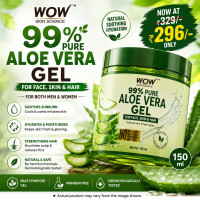 WOW Skin Science 99% Pure Aloe Vera Gel