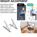 Metal portable laptop stand, with 7 adjustable angles (1 pc)