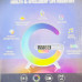 Rgb wireless charging speaker lamp with alarm clock & night light