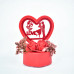 Romantic Heart-Shaped Love Couple Decorative Showpiece (1 Pc) Romantic Heart-Shaped Love Couple Decorative Showpiece (1 Pc)
