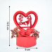 Romantic Heart-Shaped Love Couple Decorative Showpiece (1 Pc) Romantic Heart-Shaped Love Couple Decorative Showpiece (1 Pc)