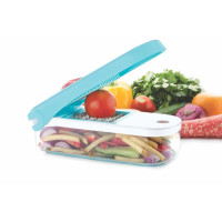 Ganesh 7 in 1 Plastic Vegetable Dicer, Blue