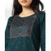Women Embroidered Yoke Straight Kurta