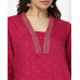 AVAASA MIX N MATCH Women Embroidered Straight Fit Kurta