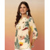 POPMANTRA Women Floral Print Straight Kurti