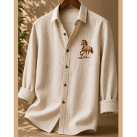 NEONOMAD Men Embroidered Regular Fit Shirt NEONOMAD Men Embroidered Regular Fit Shirt