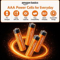 Amazon Basics AAA Rechargeable 750 mAh Batteries Amazon Basics AAA Rechargeable 750 mAh Batteries