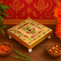 Handicraft Wood Chowki for Pooja , Wooden Bajot (1 Pc / Mix Descign & Color) Handicraft Wood Chowki for Pooja , Wooden Bajot (1 Pc / Mix Descign & Color)