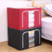 Foldable Steel Frame Clothes Living Storage Organizer Handled Bag