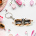 Nail Clipper Keychain With 3D Floating Frame