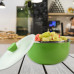 Microwave-Safe Plastic Serving Bowl with Lid (1 Pc)