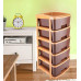 5tier Plastic Modular Drawer System For Multiple Use