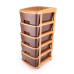 5tier Plastic Modular Drawer System For Multiple Use