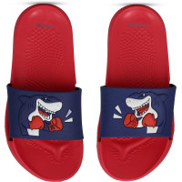 slipover Boys & Girls Slip On Slipper Flip Flop (Red , 9-10 Years)