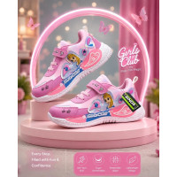 BINOS Barbie Velcro Sneakers For Girls (Multicolor, 7-8 Years) BINOS Barbie Velcro Sneakers For Girls (Multicolor, 7-8 Years)