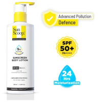 SunScoop Sunscreen - SPF 50 PA++++ 5% Niacinamide Body Lotion Reduces Tan In-Vivo Tested (200 ml)