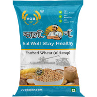 VGBNP Natural MP Sharbati Aged Wheat Grain ( Old Crop 306 gehu ) Whole Wheat (5 kg)