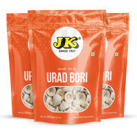 JK Urad Dal Bori 200g | Beuli Bori | Urad Bari | Bengali Urad Bori (Badi) (3 x 200 g)
