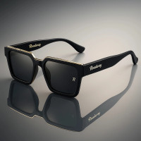 ROADWAY UV Protection Wayfarer, Retro Square Sunglasses (Free Size) (For Men & Women, Black)
