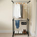 Double Pole Adjustable Garment Stand (1 Set) 