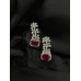 American diamond flower earrings