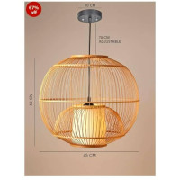 Handmade Cane Pendant Light