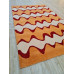 Hand Tufted Wool Carpet Orange-Red