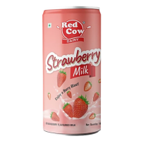 Red Cow Strawberry Flavoured Milk - Rich In Vitamins, Dairy-Based Drink, 180 ml Red Cow Strawberry Flavoured Milk - Rich In Vitamins, Dairy-Based Drink, 180 ml