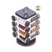 Ganesh Multipurpose Revolving Spice Rack With 16 Pcs