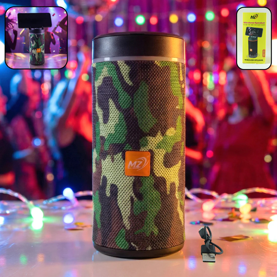 Portable rechargeable wireless blootuth speaker (media player / mix color)