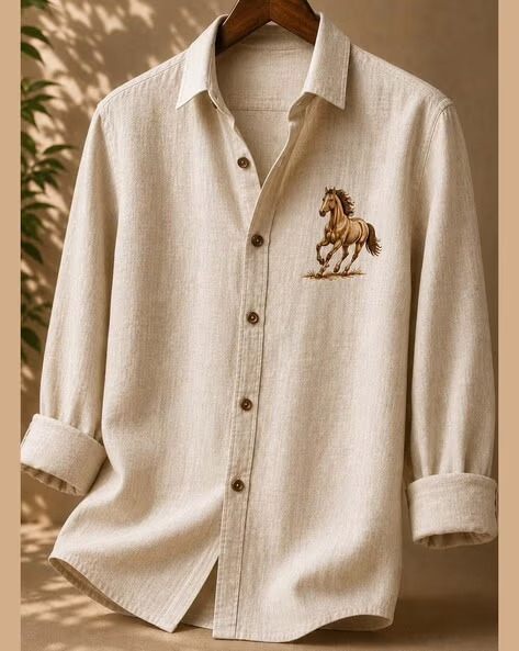 NEONOMAD Men Embroidered Regular Fit Shirt