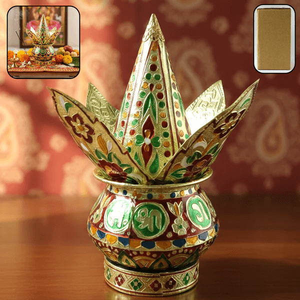 Traditional Decorative Pooja Kalash (1 Set)