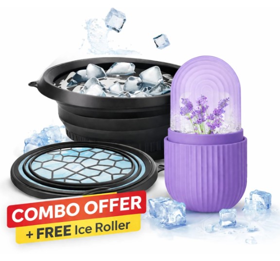 Glosstiy Glam Premium Ice Facial Combo Set with Free Ice Roller
