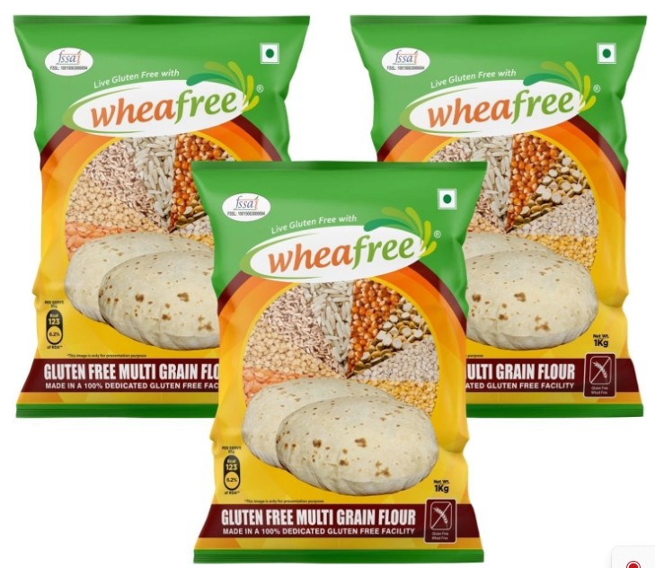Wheafree Gluten Free Flour (1Kg*Pack of 3) (3 kg, Pack of 3)
