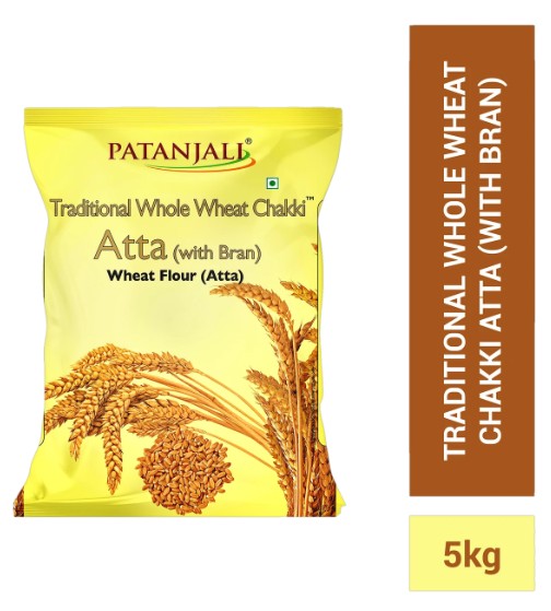 PATANJALI Organic Chakki Atta (5 kg)