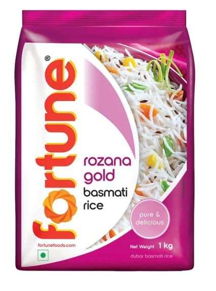 FORTUNE Rozana Gold Basmati Rice (Medium Grain) (1 kg) FORTUNE Rozana Gold Basmati Rice (Medium Grain) (1 kg)