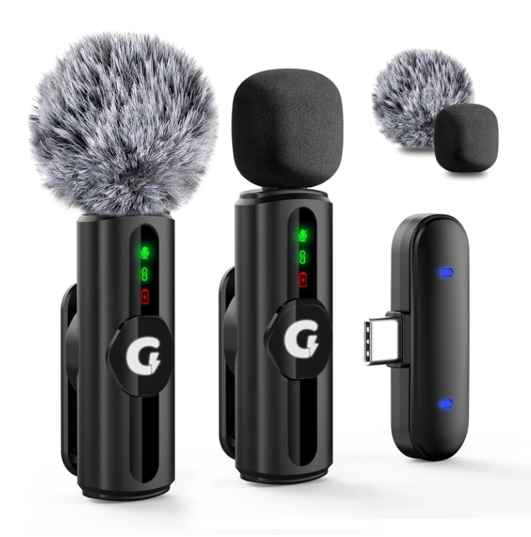 Grenaro Mic for YouTube, Noise Reduction Wireless microphone, mike for vlogging Microphone