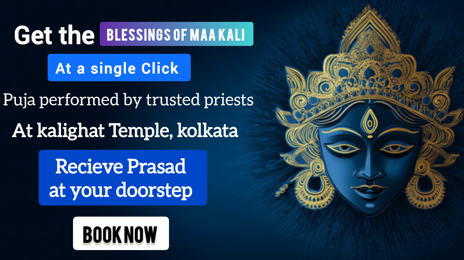 Kalighat Mandir Puja – Online Kalighat Kali Puja from Kolkata Temple (Family) Kalighat Mandir Puja – Online Kalighat Kali Puja from Kolkata Temple (Family)