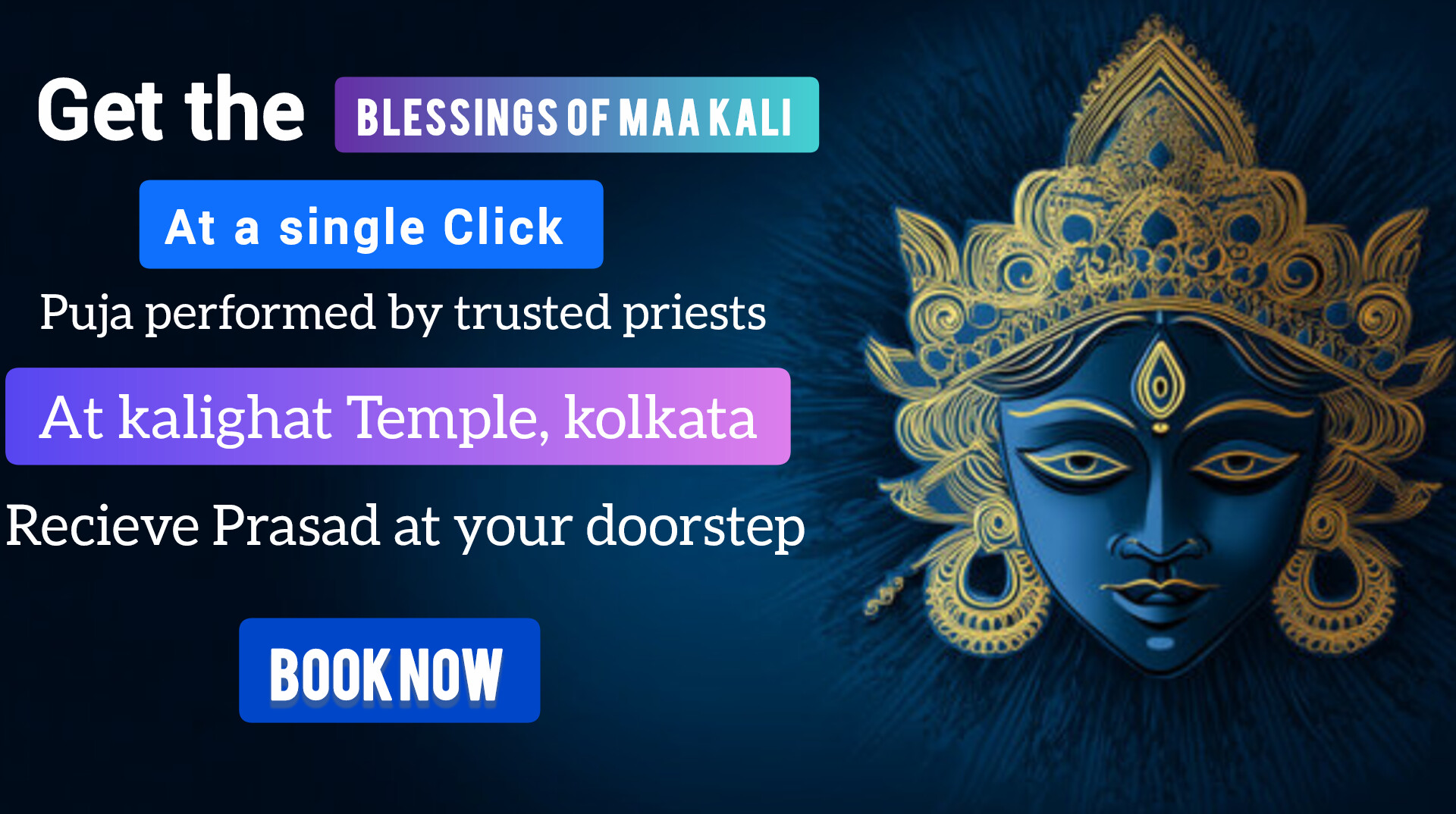 Kalighat Mandir Puja – Online Kalighat Kali Puja from Kolkata Temple (Single) Kalighat Mandir Puja – Online Kalighat Kali Puja from Kolkata Temple (Single)