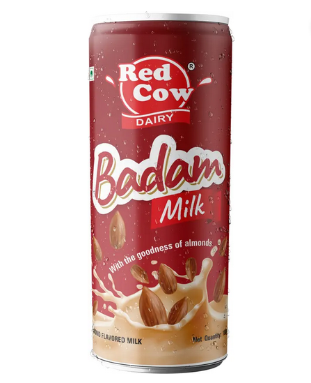 RED COW BADAM MILK CAN 180 ML