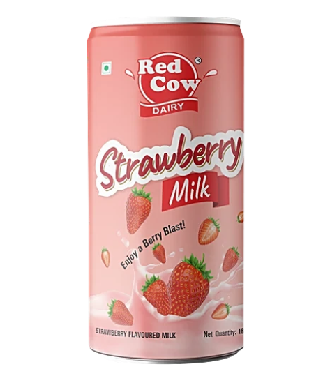 Red Cow Strawberry Flavoured Milk - Rich In Vitamins, Dairy-Based Drink, 180 ml Red Cow Strawberry Flavoured Milk - Rich In Vitamins, Dairy-Based Drink, 180 ml